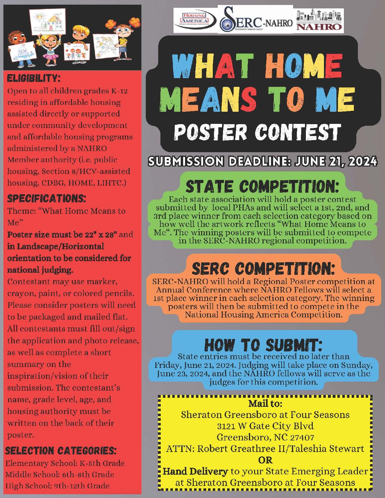 SERC What Home Means to Me Poster Contest Flyer2024